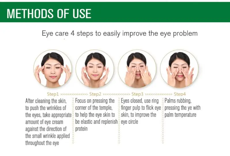 

Efficient Aloe Moisturizing Eye Cream Green Level Eye Cream Hydrating Remove Dark Circles Puffiness Anti Wrinkle Eyes Care tool
