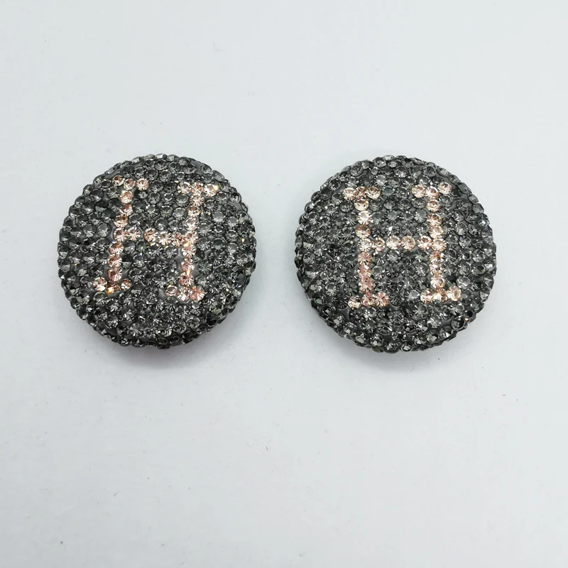 

10 pieces 25mm diy glass acrystal H shape beads.beaded for woman hairpin part head jewelry making accessories 2021 charm new