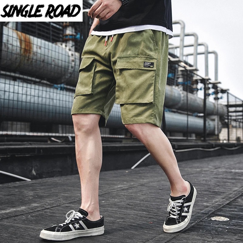 Мужские шорты карго SingleRoad летние японские уличная одежда в стиле хип хоп