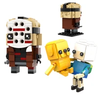 moc 84775 masks murderer brick figure jake block head figures building blocks educational animal party toys for children gfit