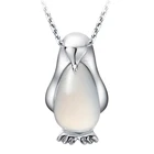 Женское Ожерелье из искусственного серебра с опалом в виде животного для девочек, модное ювелирное изделие, подарок 2021