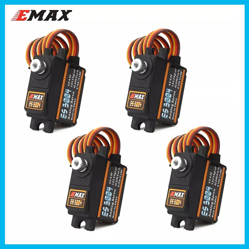 EMAX ES3004 20 г 3 5 кг 0.13sec 23T Металлическая Шестерня Аналоговый сервопривод для RC