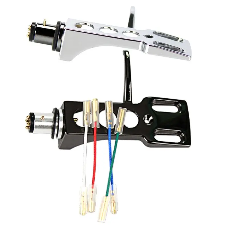 1Set Universal LP Disc Record Player Phono Turntable Headshell Cartridge Rack with 4 Leadwires for Direct-Drive Turntable