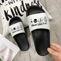 non slip slippers harajuku print slippers female 2021 new summer women slides flip flop lady shoes zapatillas mujer