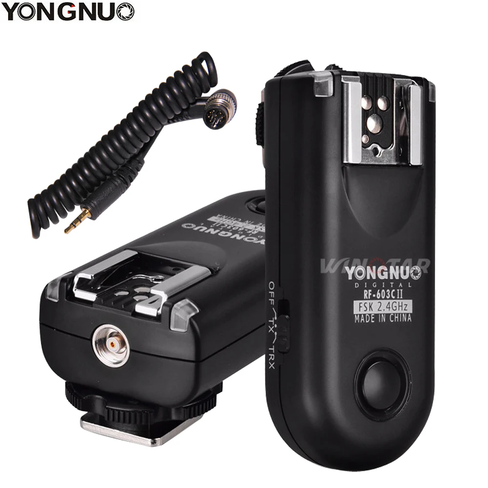 Беспроводной Радиоуправляемый триггер для вспышки YONGNUO RF 603 II N1 Nikon D810A D810 D800E D800 D700