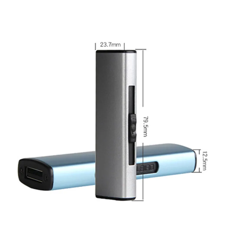 Creative Rechargeable USB Windproof Flameless Electric Electronic Charging Cigarette Lighter Smokeless Super Lighters Men's Gift