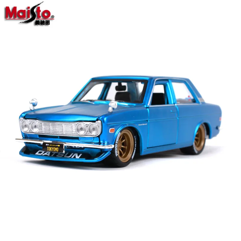 Модель автомобиля Maisto 1:24 Nissan 1971 DATSUN 510 из сплава модель имитация коллекция