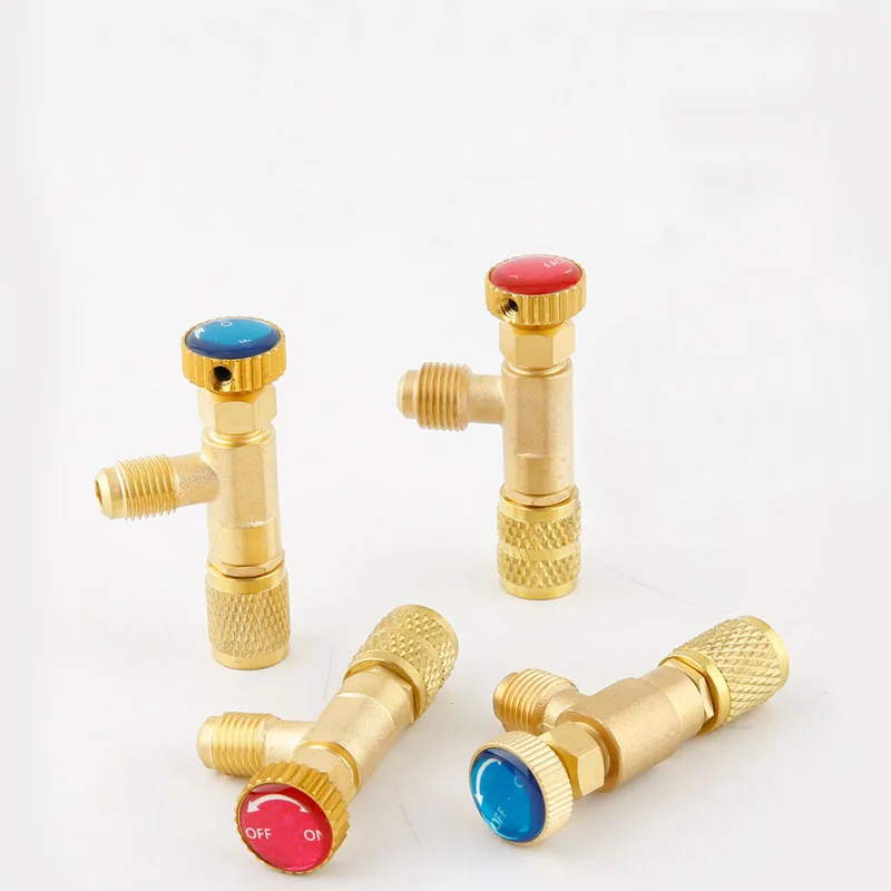 R410A R22 Refrigeration Tool Air Conditioning Liquid Safety Hose Valve 1/4" 5/16&quotThread Repair And Fluoride | Обустройство