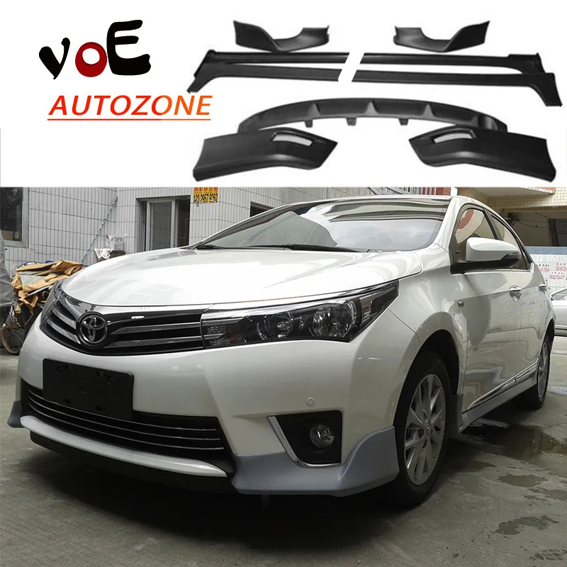9 шт./компл. 2014 2015 2016 Corolla PP пластик неокрашенный матовый черный маленький корпус