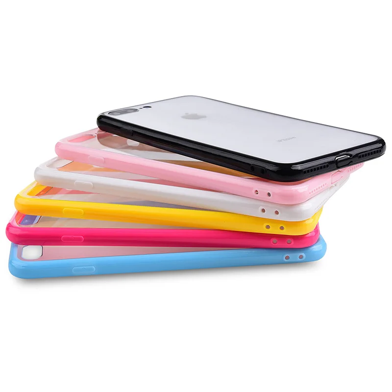 Роскошный прозрачный противоударный Гибридный чехол для телефона iPhone 11 7 8 6S Plus