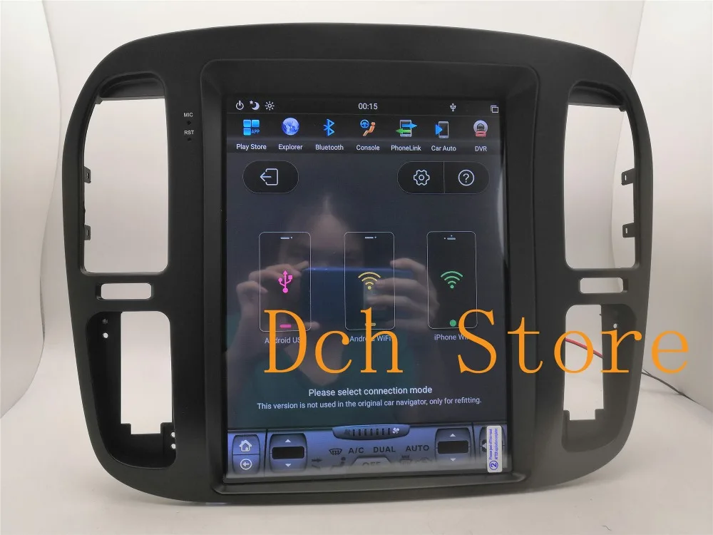 12,1 ''tesla стиль Android 8,1 автомобильный dvd-плеер gps навигация для TOYOTA LAND CRUISER LC100 1999-2002 радио Lexus lx470 PX6 ips