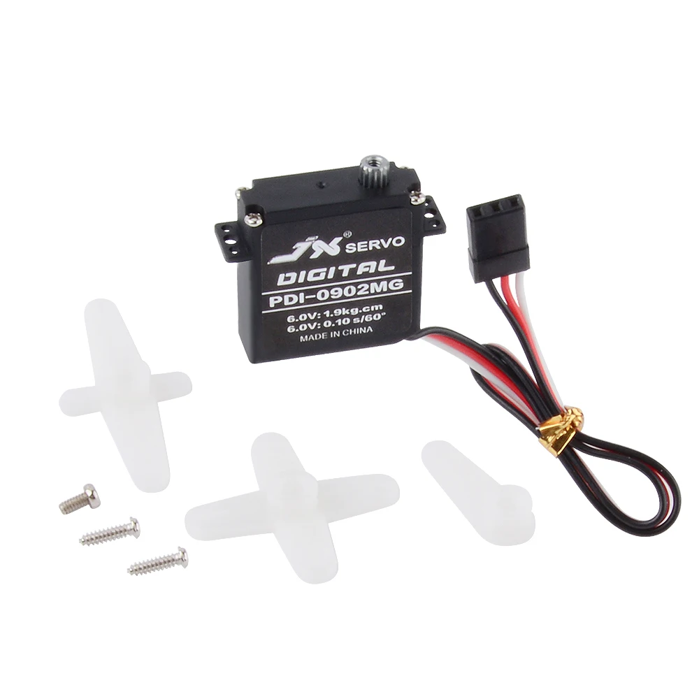Сервопривод JX PDI-0902MG, 9,4 г, 2,6 кг, цифровой стандартный сервопривод с высоким крутящим моментом для радиоуправляемого самолета, вертолета