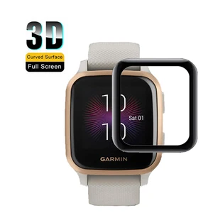 3d curved edge soft protective film smartwatch full cover protection for garmin venu sq smart watch screen protector free global shipping