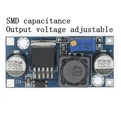 SMD capacitance ADJ 100 шт. LM2596 LM2596S-ADJ DC-DC 4,5-40 в Регулируемый/5 В понижающий модуль питания 5 В/12 В/24 В - Цвет: SMD capacitance ADJ
