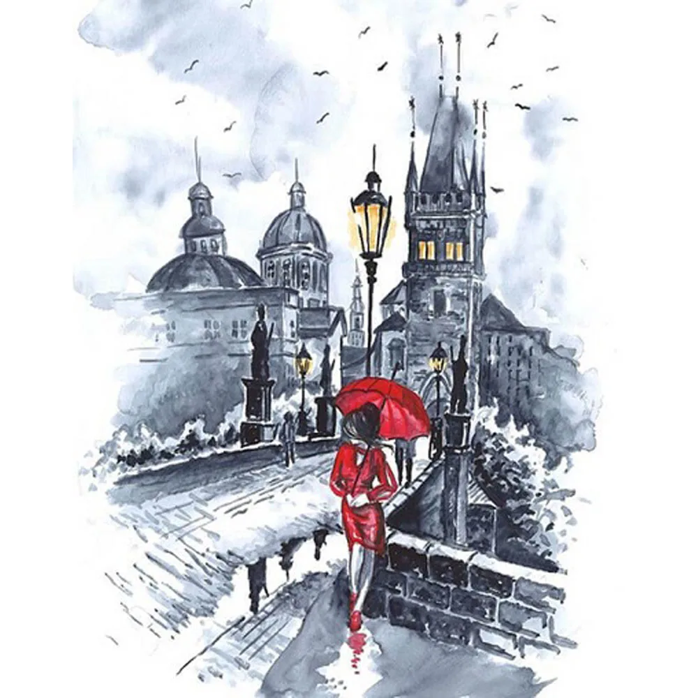 DIY живопись по номерам цифровая масляная Картина на холсте настенное