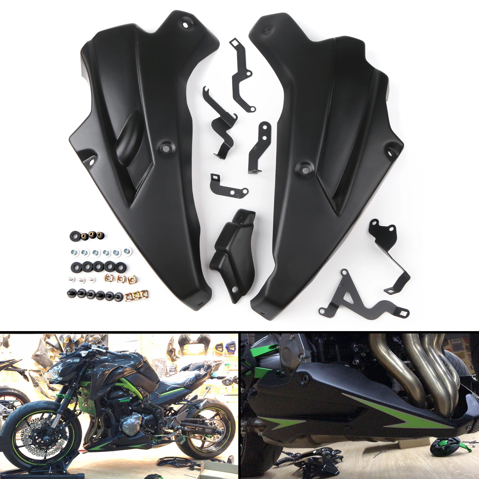 Artudatech левая и правая боковая Нижняя панель обтекателя Для Kawasaki Z900 2017 2018 2019