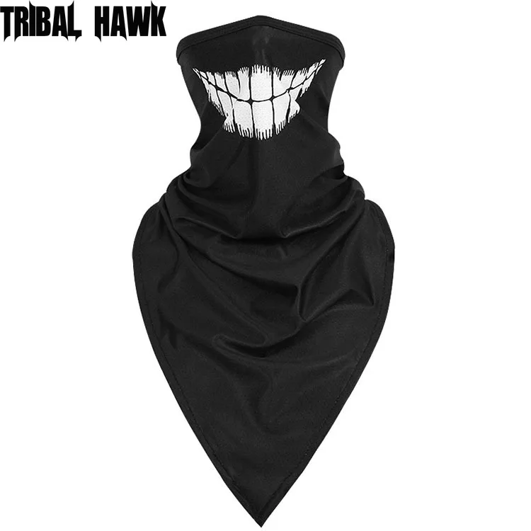 Бандана для лица мужчин и женщин забавная треугольная маска велоспорта