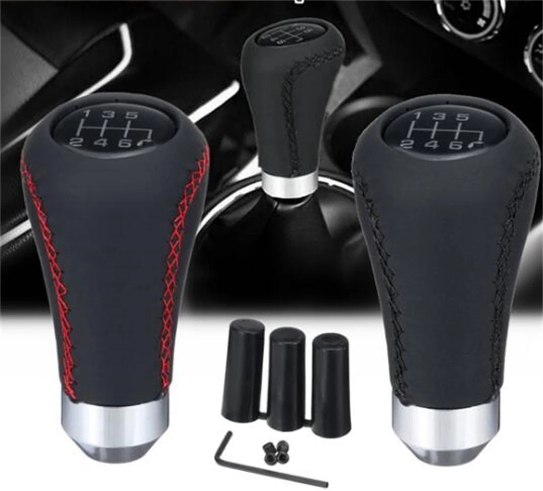 Универсальная кожаная ручная ручка на 6 скоростей рычаг переключения передач