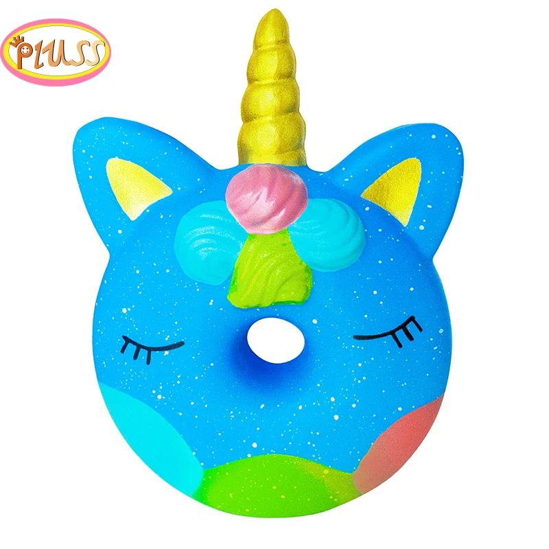 

Jumbo Kawaii Blue Unicorn Donut Squishy Cake Bread Squishies Cream Scented Slow Rising Squeeze Toy Kids Xmas Birthday Gift