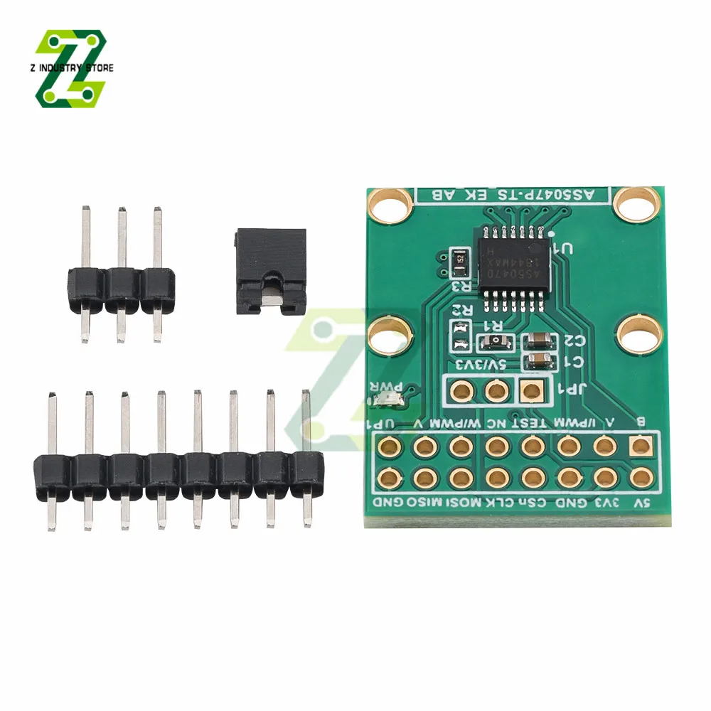 

AS5047P AS5047D модуль энкодера Магнитная фотомагнитная плата SPI ABI карта адаптера широтно-импульсной модуляции 3,3 В 5 В