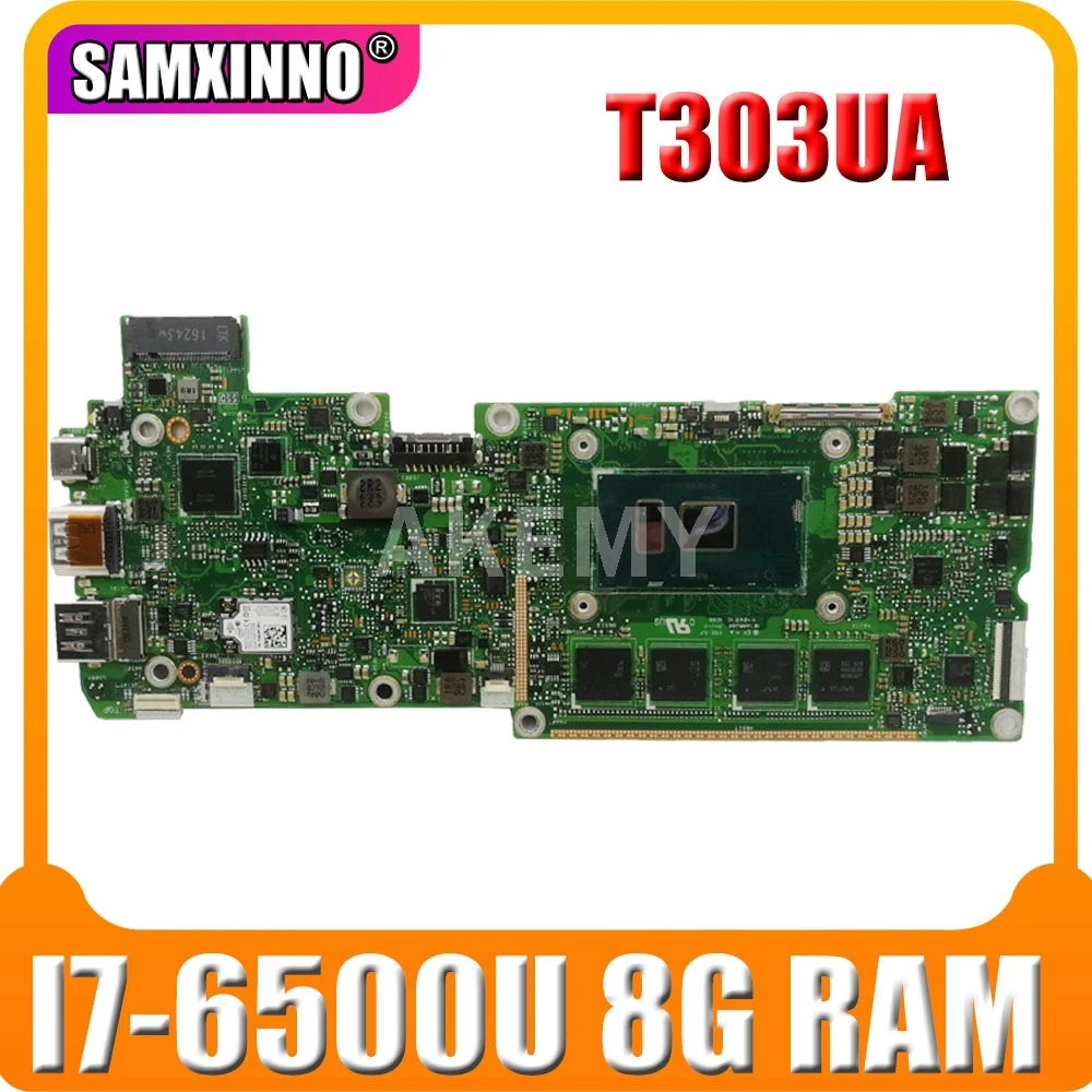 

Akemy T303UA I7-6500 процессор 8 Гб RAM Материнская плата For Asus Transformer 3 T303U T303UA материнская плата для ноутбука T303UA