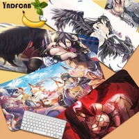 yndfcnb anime overlord girl cool new natural rubber gaming mousepad desk mat size for mouse pad keyboard deak mat for cs go lol