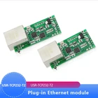 2 шт., релейный модуль Ethernet-преобразователя, Серийный Модуль UART TTL в Ethernet TCPIP, Поддержка DHCP и DNS