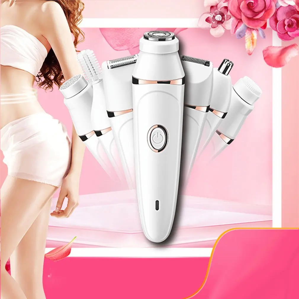 

Portable Seven-in-one Electric Hair Removal Devices Multifunctional Waterproof Electric Shaver For Ladies