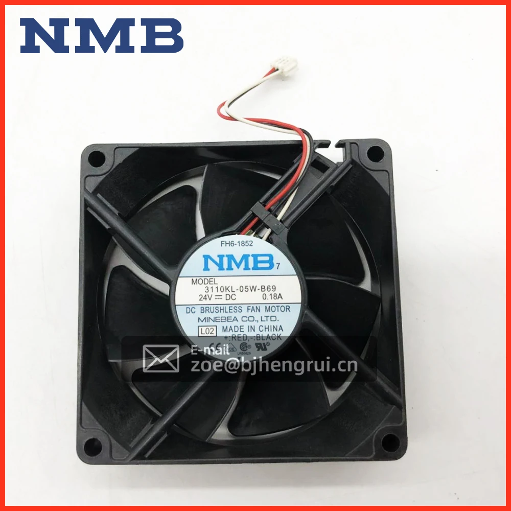 

NMB Original Genuine 3110KL-05W-B69 8025 24V 0.18A DC Axial Mini Inverter Fan and Fanuc CNC A90L-0001-0530