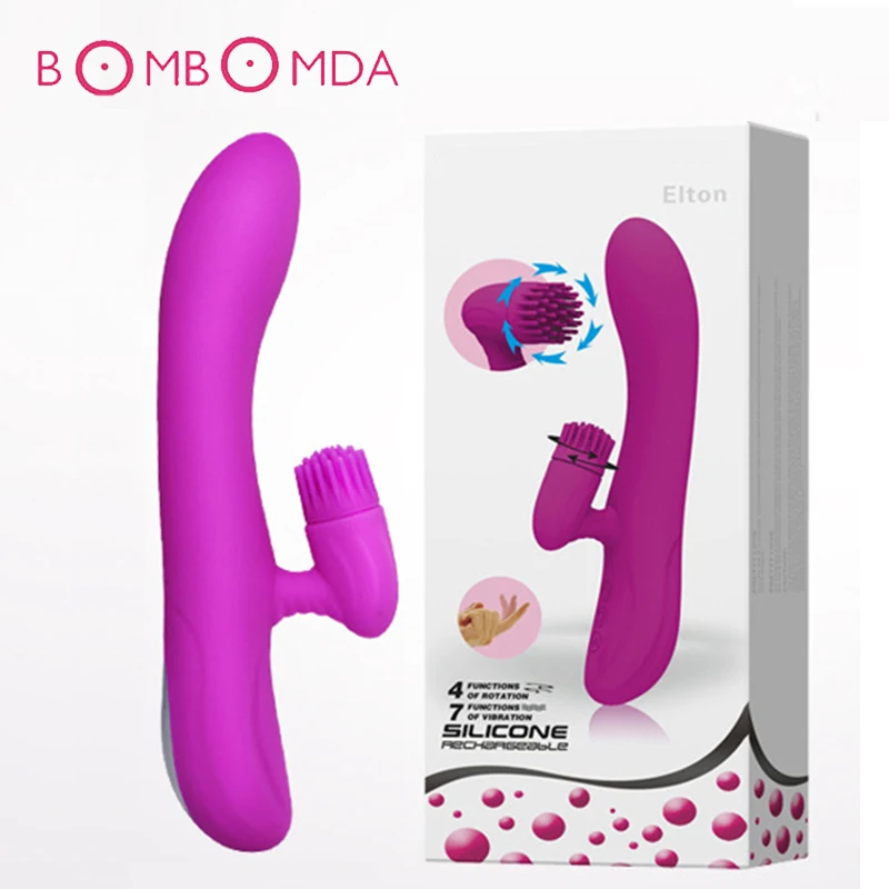 7 скоростей фаллоимитатор вибратор кролик G spot Массажер клитор стимулирует USB