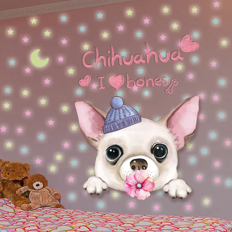 Наклейки на стену в спальню детскую комнату звездное небо потолок декоративные