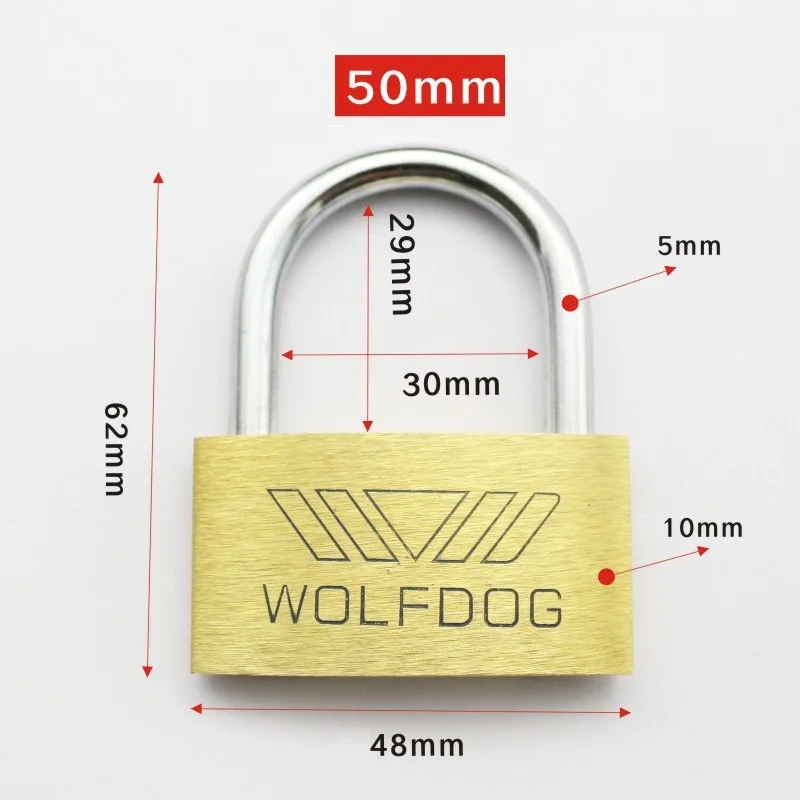 Латунный замок с волчьей головкой компактные дверные замки не ржавеет 3 медными