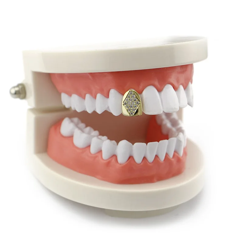 Гриль для зубов в стиле хип-хоп золотистый/серебристый цвет | Украшения и