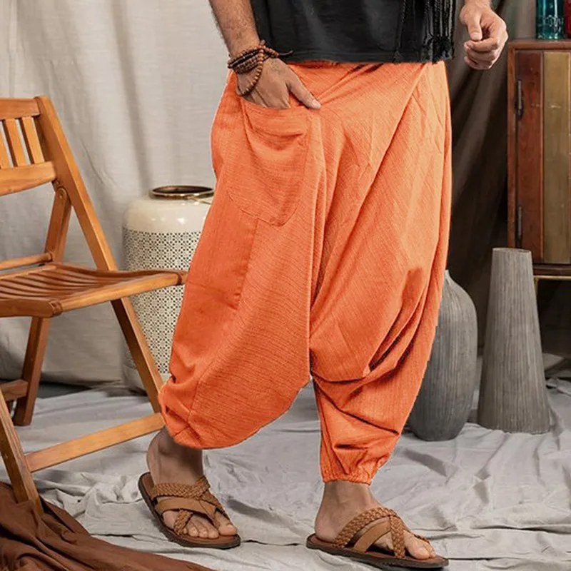 

2021 Boho Womens Summer Print Wide Leg Palazzo Pants Ladies Holiday Beach Casual Pocket Thai Trousers Loose Trousers Pants Women