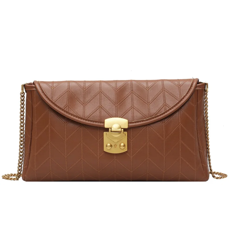 

PU Leather Hand Bags For Women 2020 Elegant Shoulder Handbags Female Travel Totes Lady Chain Designer Branded Bag