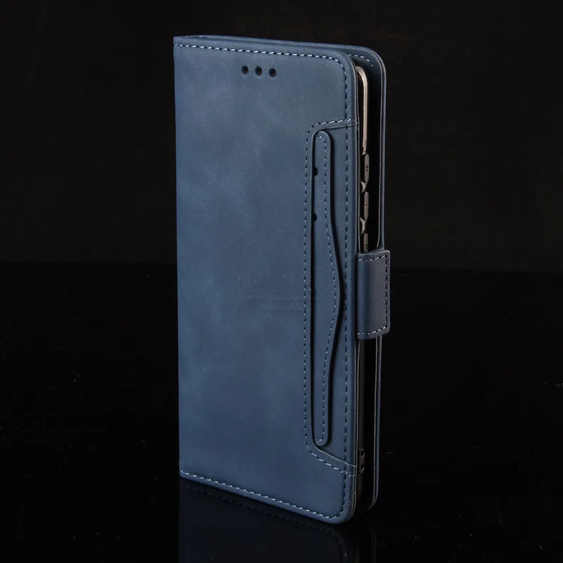 Deep Blue Чехол-кошелек s для Oneplus 7 Pro, чехол на магнитной застежке, чехол-книжка для Oneplus 7T Pro, кожаный держатель для карт и фотографий, чехлы для телефонов - Цвет: Deep Blue