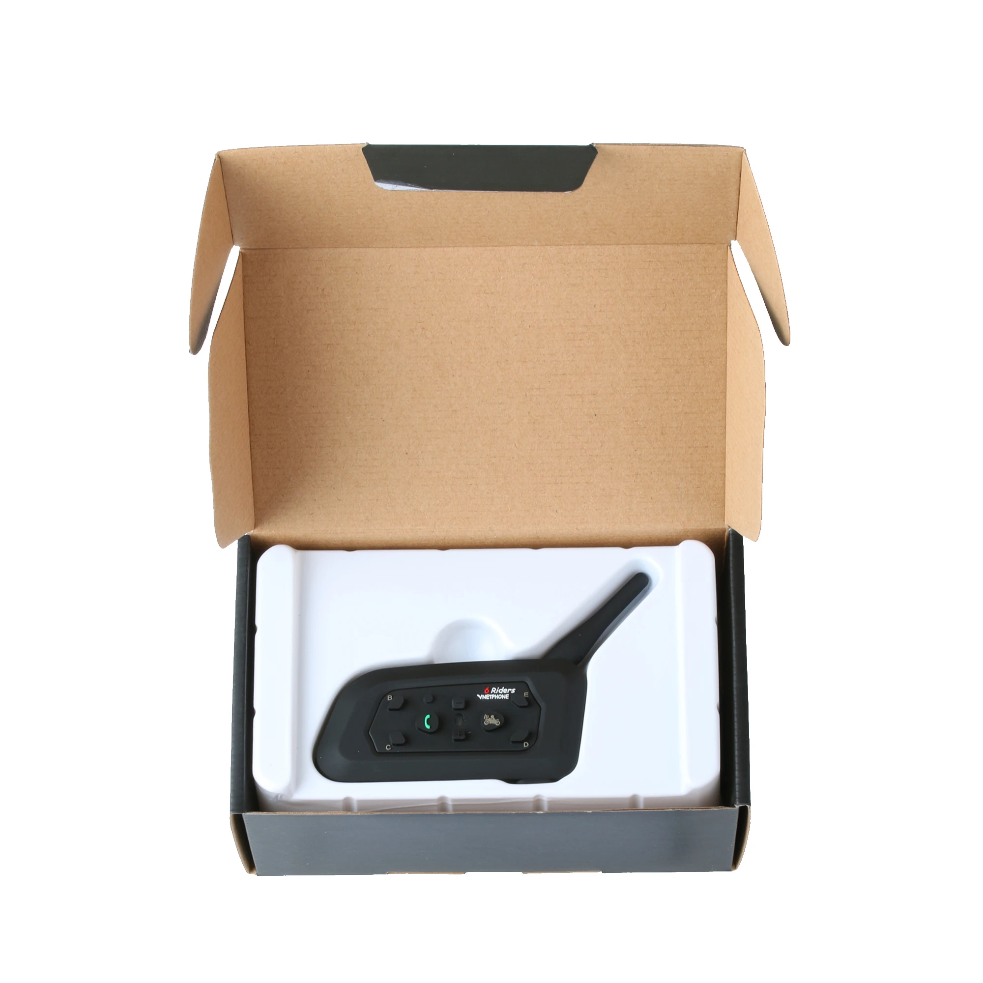 QPLOVE VnetPhone 1 шт. V6 мотоцикл Bluetooth домофон 1200 м расстояние беспроводной говорящий шлем аксессуары Франция и Испания