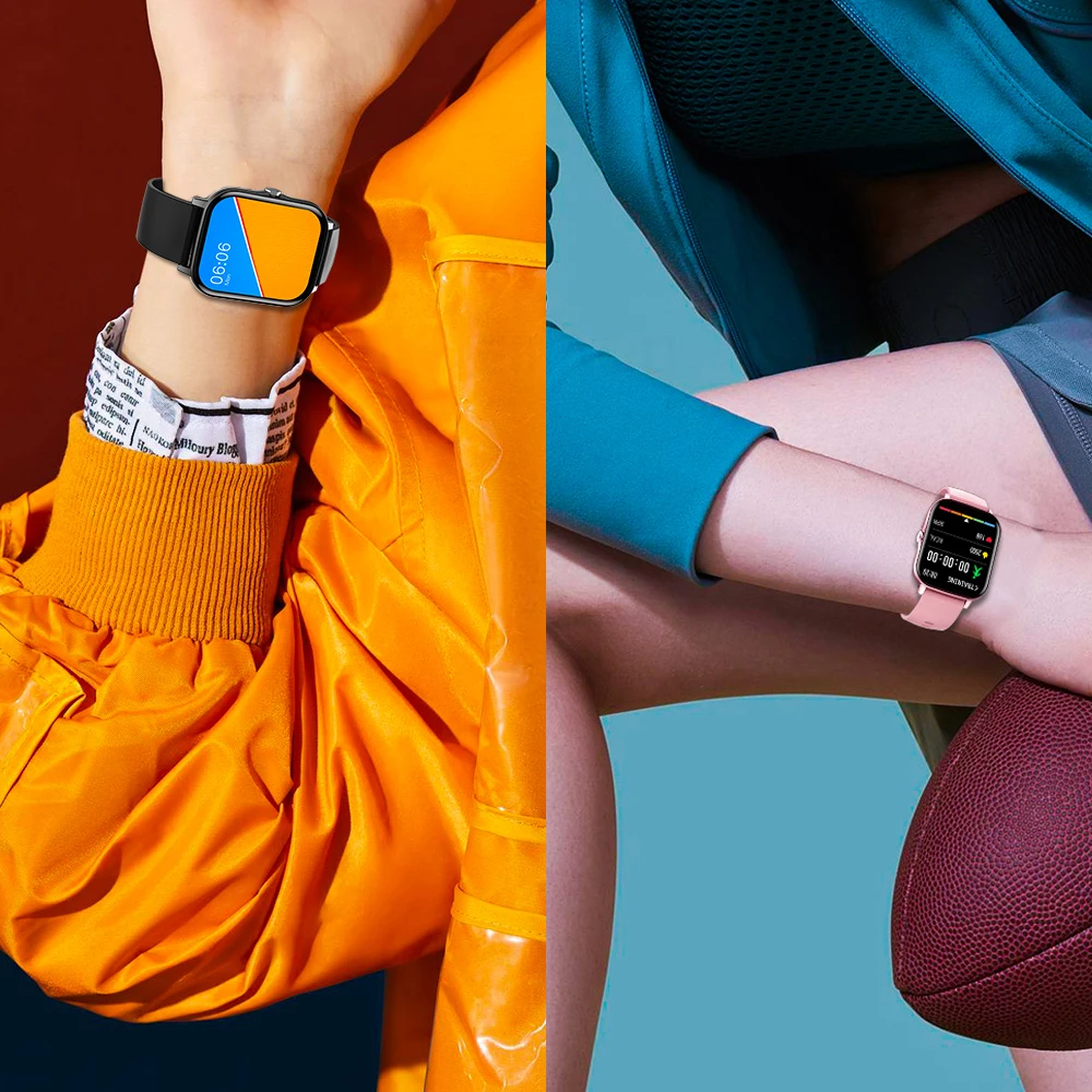 

LF27 Smart Watch Men Women PK GTS 2 mini 1.7 Inch Full Touch DIY Watch Face Smartwatch 2021 IP68 Waterproof For P8 Plus Android