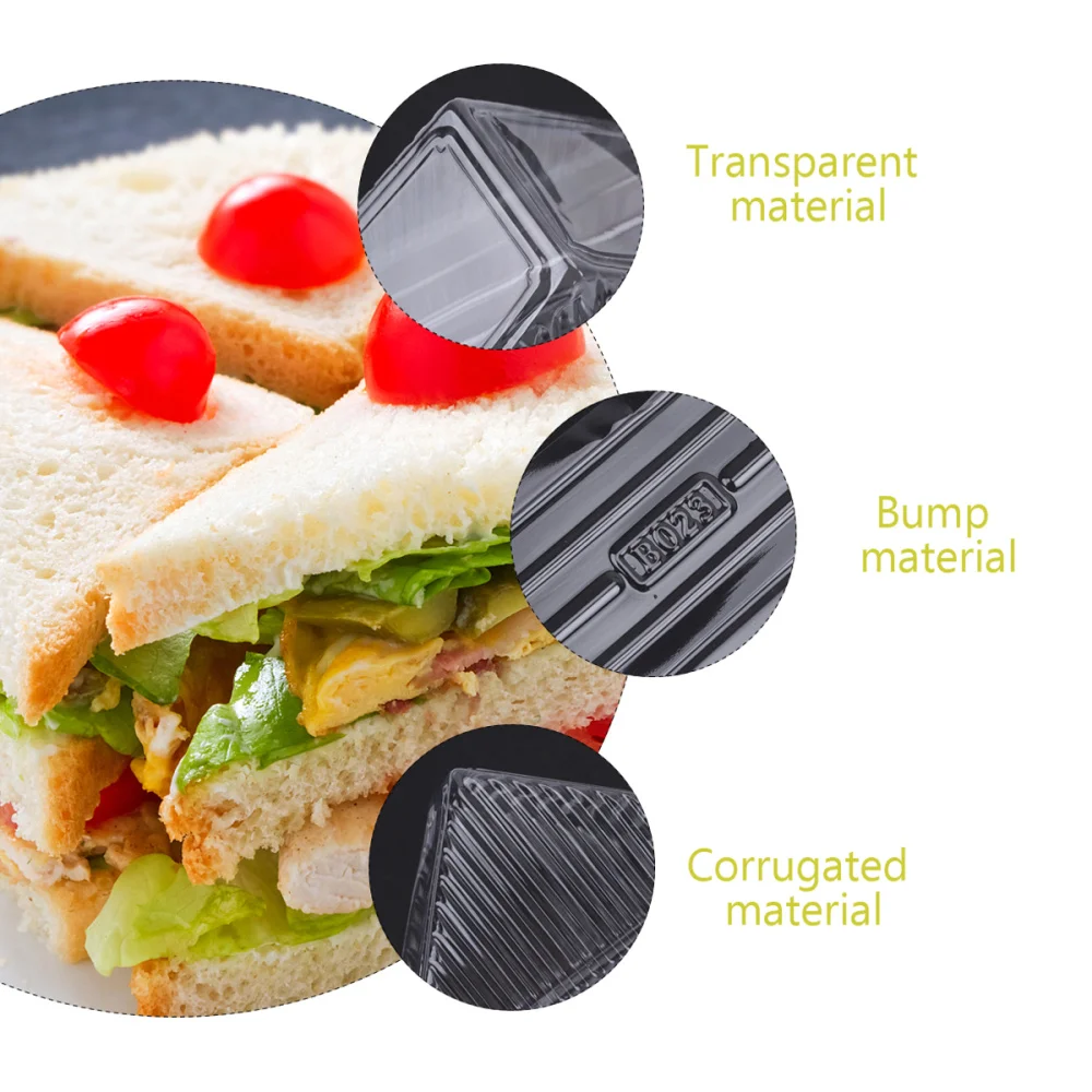 

100Pcs Sandwich Packaging Box Cake Food Container Party Favor