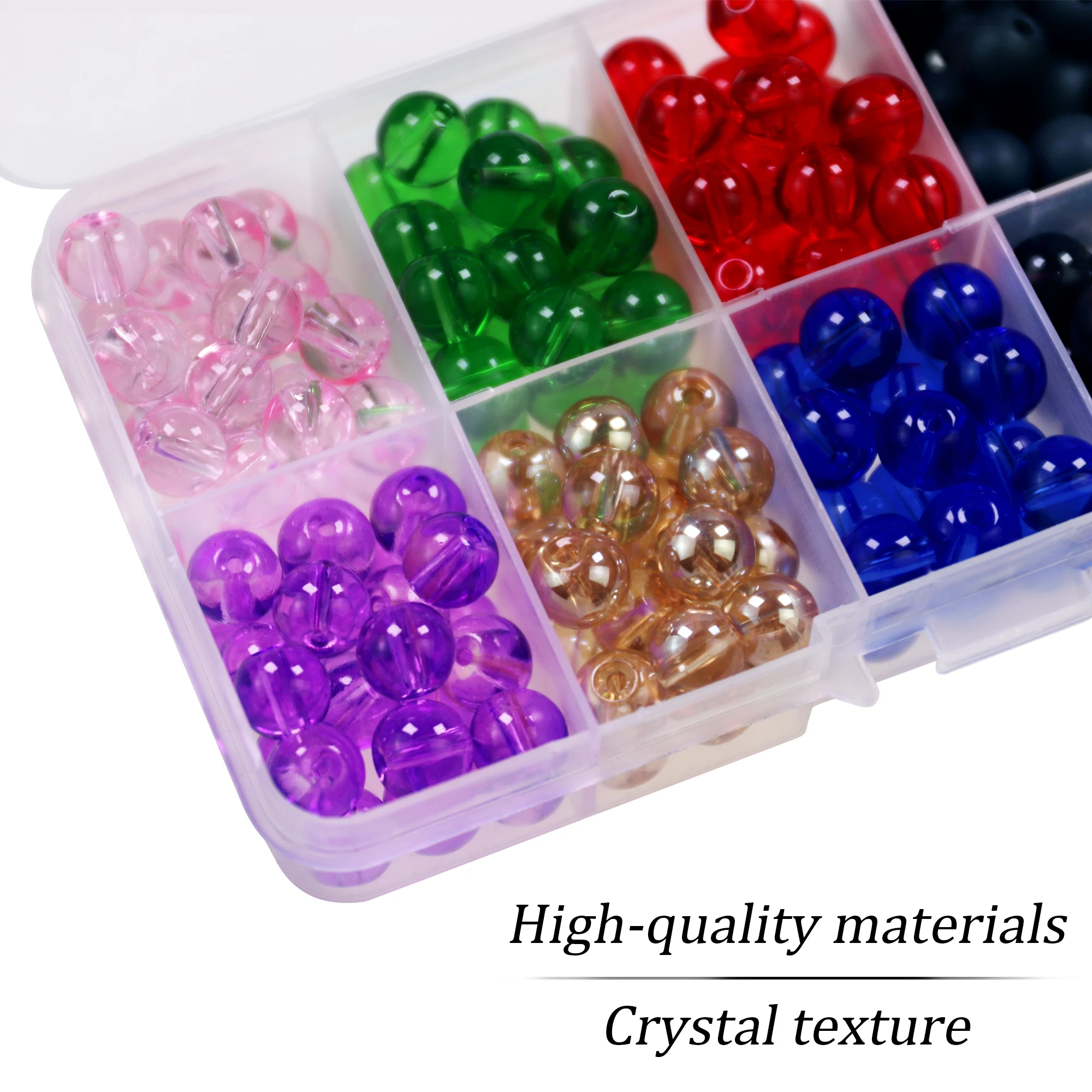 

200pcs/500pcs 6mm 8mm Fishing Beads Carolina Rigs Taxes Rigs Set Fishing DIY Kit For Bass