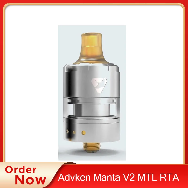 Оригинальный Advken Manta V2 MTL RTA 22 мм и емкость 2 мл PEI капельный наконечник испаритель