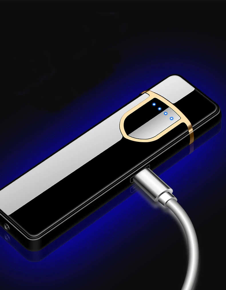 Encendedor гравировка буквы цифровой настраиваемый USB Elctronic зарядка Зажигалка сенсорный ветрозащитный Smok сигареты классический