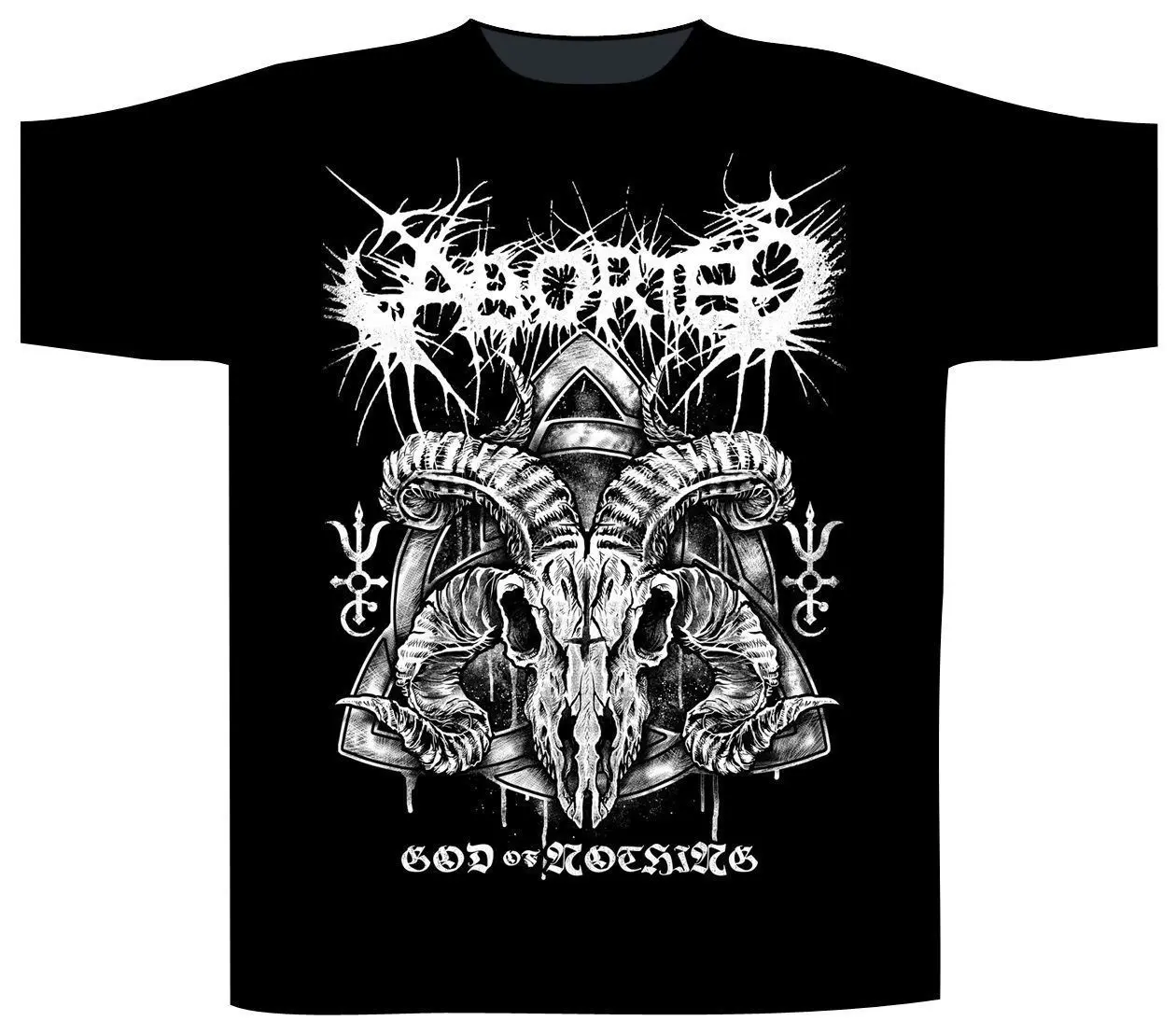 Футболка с надписью Aborted God Of Nothing размеры S M L XL XXL 3xl Официальная футболка