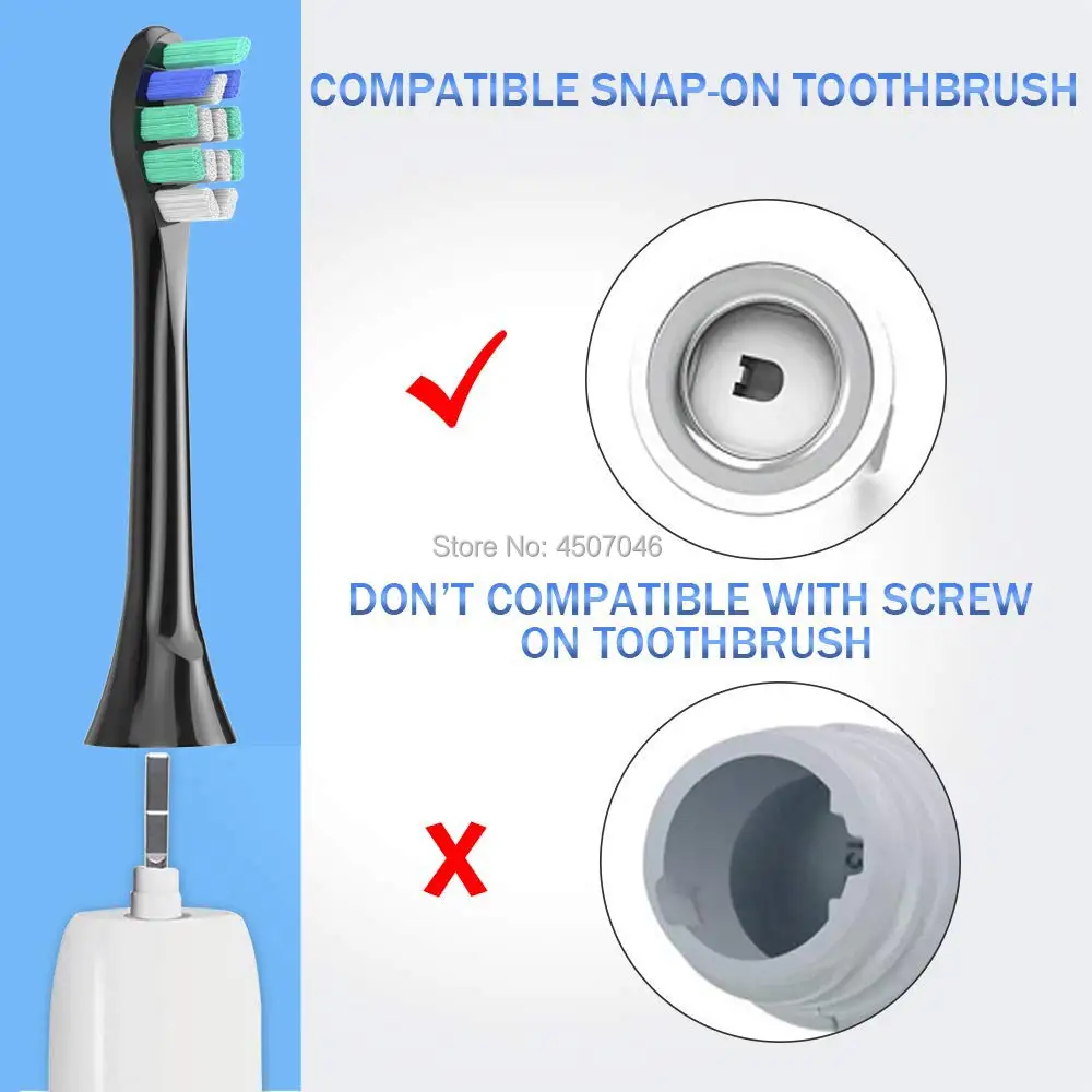 8Ppcs HX9024 насадки зубных щеток для PHILIPS Sonicare FlexCare Бриллиант Чистой HX6930 HX9340 HX6950 HX6710 HX9140 HX6530
