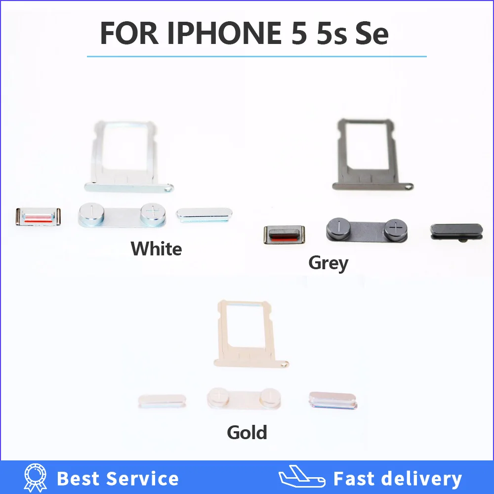Боковая кнопка для Iphone 4 4s 5 5S боковые брелоки полный комплект