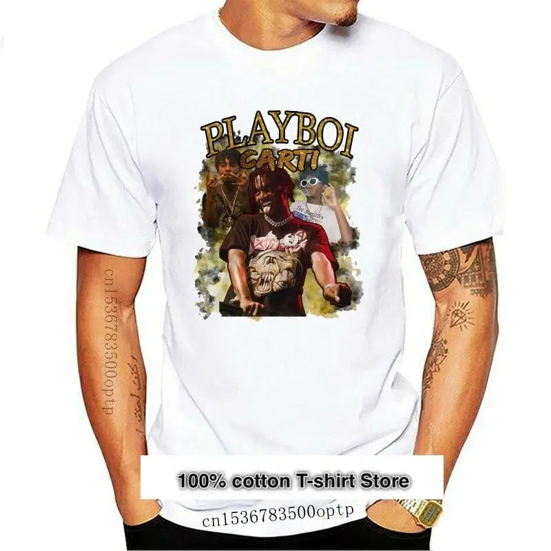 

Camiseta Playboi Carti para hombre, camiseta de Luv Xo Life, Slaughter Gang, Hip Hop, Rap, talla grande, 2021