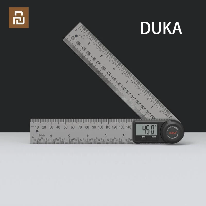 

Угловая линейка Youpin DUKA с цифровым дисплеем, точный угломер из нержавеющей стали со светодиодным дисплеем