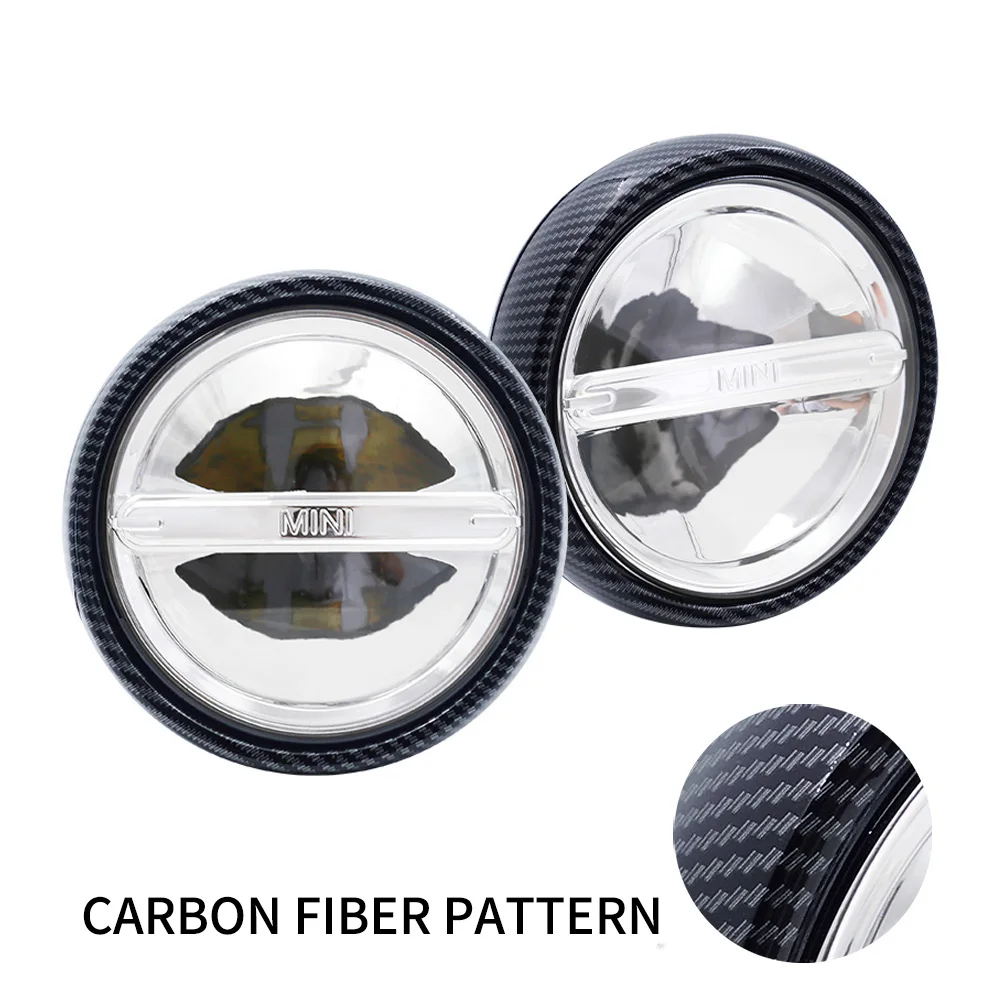 Черное углеродное волокно шаблон ралли дальнего света для мини медного