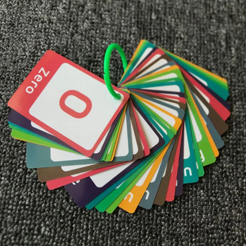 

Flashcard Color/Shape/Animals/life Preschool Education Double-sided English Word For Children Kids New Arrival