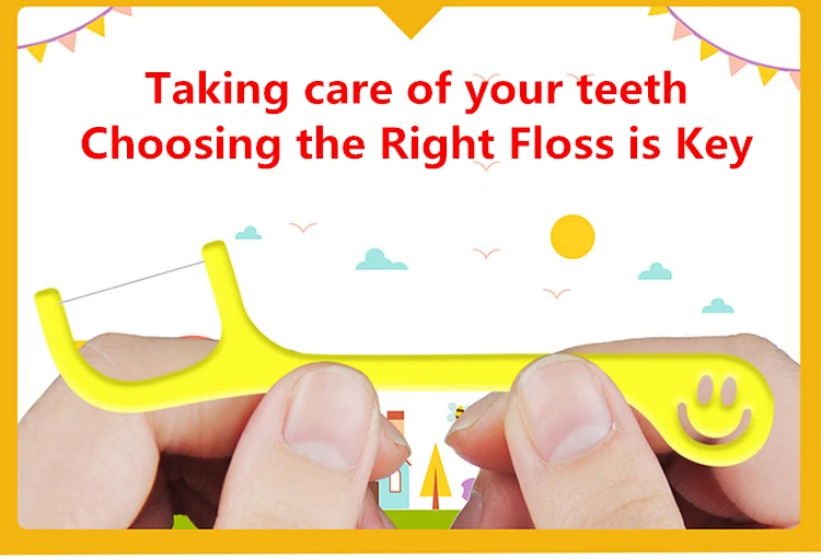 40 шт./лот одноразовая зубная нить межзубная щетка палочка зубочистка|Держатель